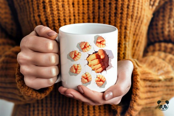 Download Dad with 6 Child Fist Bump 3D Mug Wrap - Wrap Collection