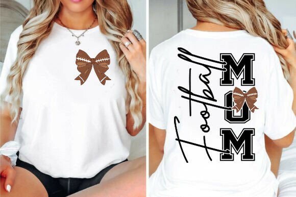 Download Football Mom PNG, Coquette Bow Football - Premium Bundle