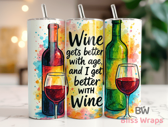 Download Sarcastic Wine 20oz Tumblers Wrap - Wrap Collection