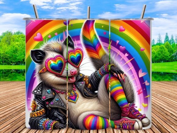 Download Opossum Funny Pride Tumbler Wrap - Wrap Collection