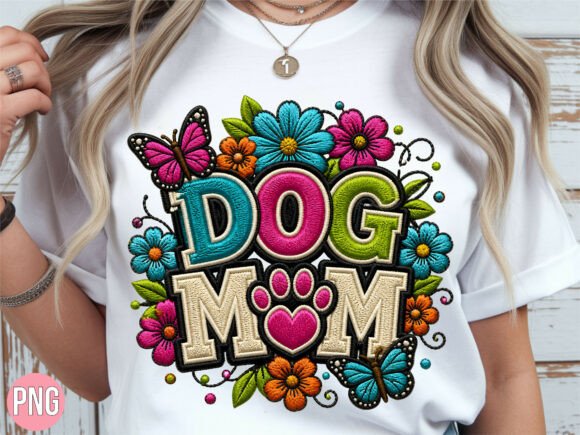 Download Colorful Floral Dog Mom PNG Tshirt - Premium Resources