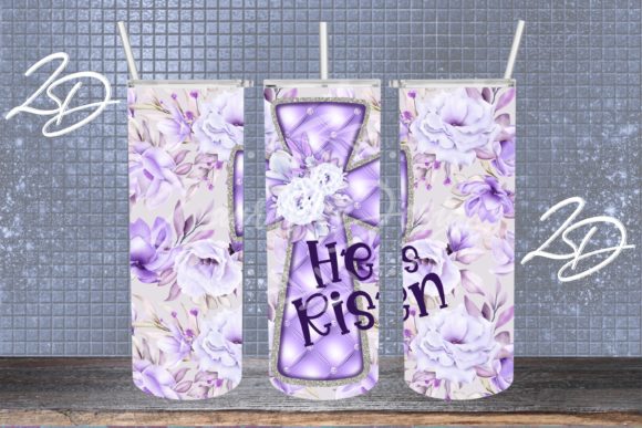 Download He is Risen Cross Tumbler Design Wrap - Wrap Collection
