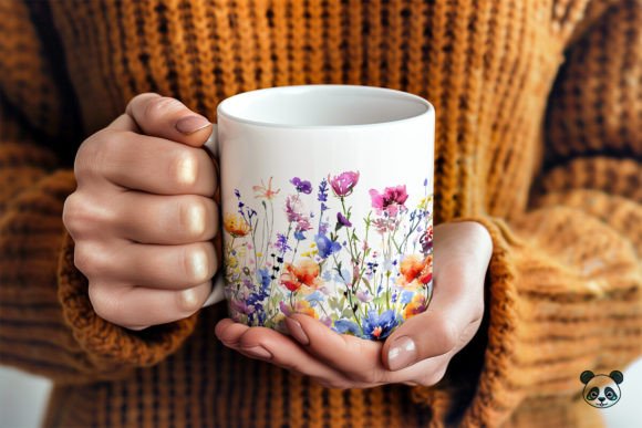 Download Wildflowers Meadow Mug Wrap - Wrap Collection
