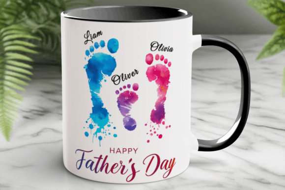 Download Personalized Fathers Day Mug Wrap Png - Wrap Collection