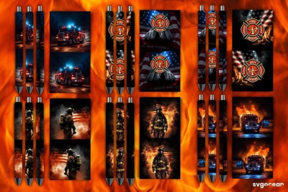 Download Firefighter Pen Wraps Sublimation - Wrap Collection
