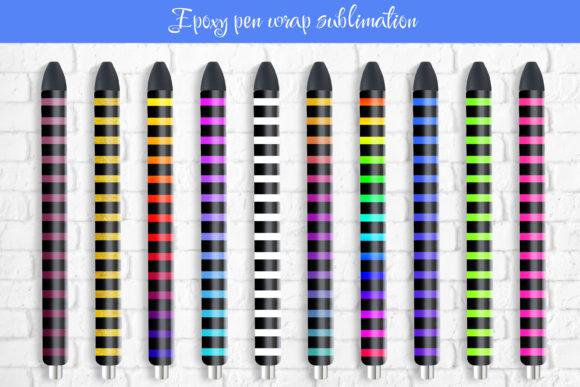 Download Epoxy Pen Wraps Sublimation Striped - Wrap Collection