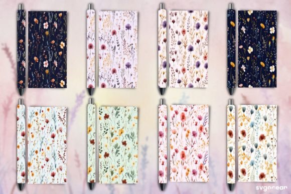 Download Floral Pen Wraps Bundle - Wrap Collection