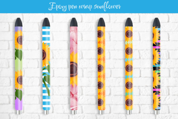 Download Epoxy Pen Wraps Sublimation Sunflower - Wrap Collection