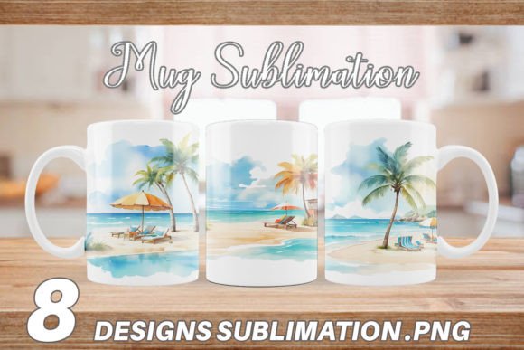Download Mug Wrap Summer Beach Vacation - Wrap Collection