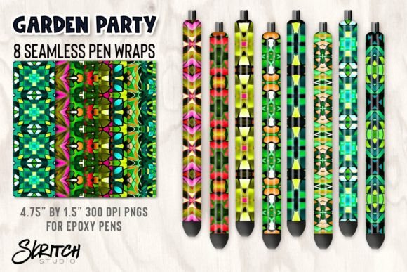 Download Garden Party Seamless Epoxy Pen Wraps - Wrap Collection