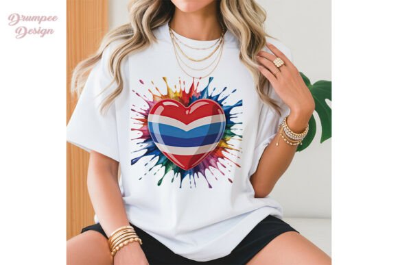 Download Thailand Flag Heart Splash PNG Clipart - Heart splash Collection