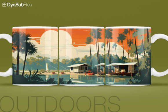 Download Vintage RV Camping Sublimation Mug Wrap - Wrap Collection