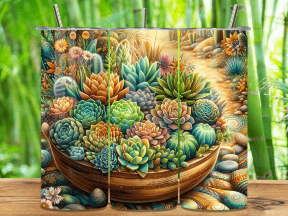 Download Rustic Potted Plant 20oz Tumbler Wrap - Wrap Collection