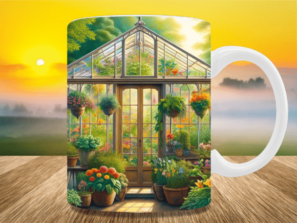 Download Victorian Glass Greenhouse Mug Wrap - Wrap Collection