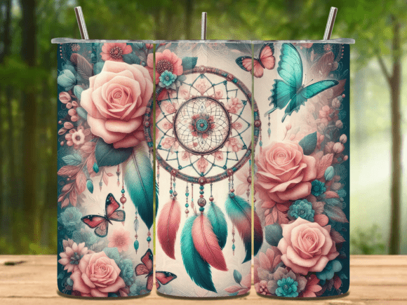 Download Dreamcatcher Butterfly Tumbler Wrap - Wrap Collection