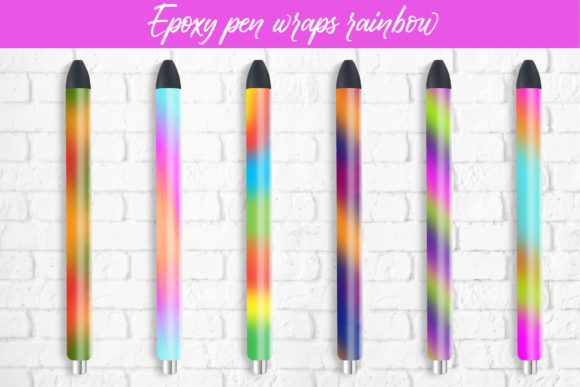 Download Epoxy Pen Wraps Sublimation Rainbow - Wrap Collection