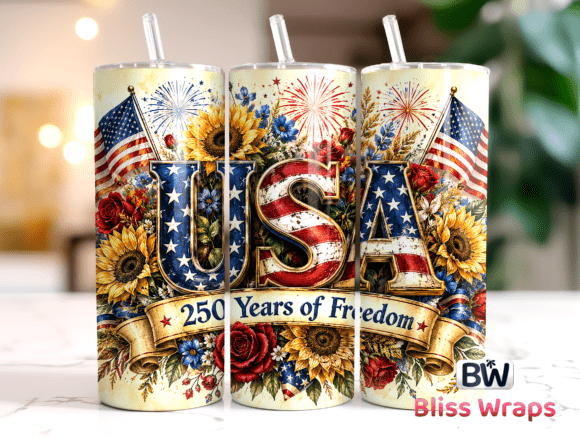 Download USA 250th Anniversary Tumbler Wrap - Wrap Collection