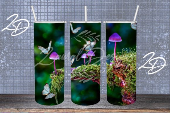 Download Mushrooms Tumbler Design Wrap - Wrap Collection
