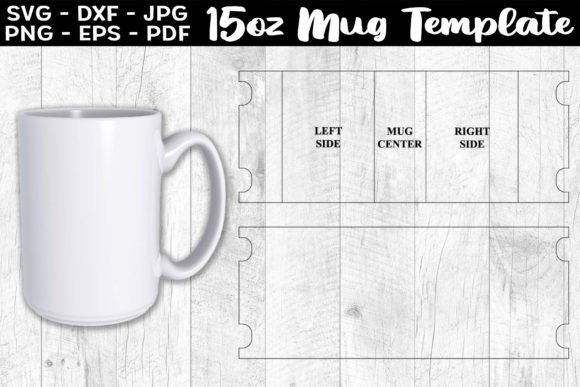 Download 15oz Mug Template Sublimation Full Wrap - Wrap Collection
