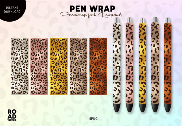 Download Precious Foil Leopard Pen Wrap Bundle - Wrap Collection