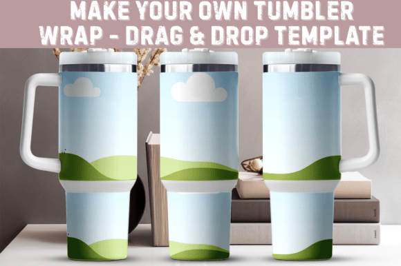 Download 40oz Tumbler Wrap Template SVG &amp; Canva - Wrap Collection