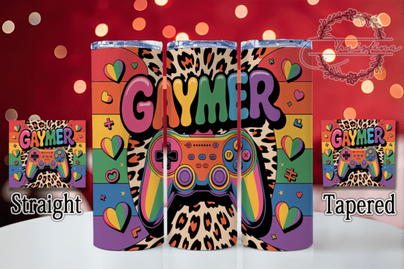 Download Rainbow Gaymer Pride Tumbler Wrap - Wrap Collection
