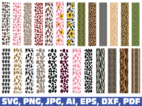 Download Animal Print Glitter Pen Wraps - Wrap Collection