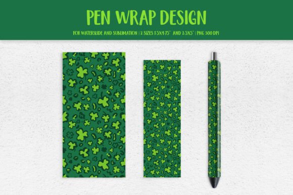 Download St Patricks Day Leopard Pen Wrap Sublima - Wrap Collection