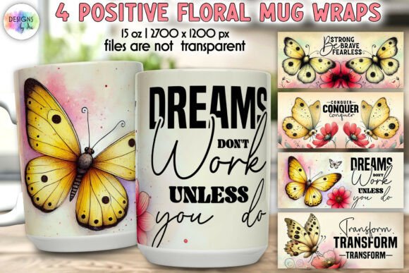 Download Inspirational Butterfly Mug Wrap Designs - Wrap Collection