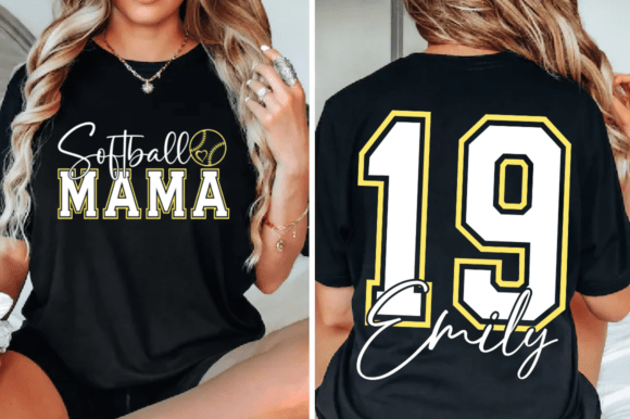 Download Custom Softball Mama SVG, Sports Mom PNG - Premium Bundle